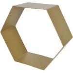 Duraline Regalwürfel »Metallregal "Hexagon", Cube, Dekoregal, Sechseck, Wandregal«, goldfarben, Gold