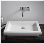 Weiße Duravit 2nd floor Aufsatzwaschbecken & Aufsatzwaschtische ohne Hahnloch 