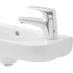 Weiße Duravit D-Code Handwaschbecken & Gäste-WC-Waschtische aus Keramik 