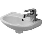 Weiße Duravit Duraplus Halbrunde Handwaschbecken & Gäste-WC-Waschtische aus Keramik ohne Hahnloch 