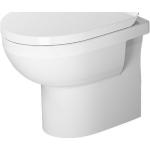 Weiße Duravit DuraStyle Rechteckige Toilettendeckel & WC-Sitze aus Keramik 