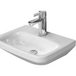 Weiße Duravit DuraStyle Rechteckige Handwaschbecken & Gäste-WC-Waschtische aus Keramik mit Hahnloch 