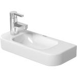 Weiße Duravit Happy D. Rechteckige Handwaschbecken & Gäste-WC-Waschtische aus Keramik mit Hahnloch 