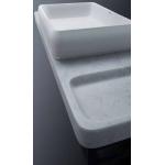 Weiße Duravit Aufsatzwaschbecken & Aufsatzwaschtische aus Marmor ohne Hahnloch 