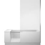 Duravit Shower + Bath Badewanne mit Tür Nischenversion Spiegelglas rechts 1700 x 750 mm - Weiß - 700455000100000