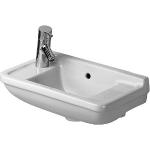 Weiße Duravit Starck 3 Rechteckige Handwaschbecken & Gäste-WC-Waschtische aus Keramik ohne Hahnloch 