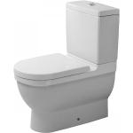 Weiße Duravit Starck 3 Rechteckige Stand-WCs aus Keramik 