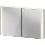 Weiße Duravit Spiegelschränke matt LED beleuchtet Breite 100-150cm, Höhe 50-100cm, Tiefe 0-50cm 
