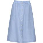 Blaue Waschbär Nachhaltige Leinenröcke aus Leinen für Damen Größe L für den für den Sommer 