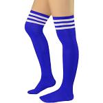 Blaue Thermo-Socken für Damen Einheitsgröße für den für den Winter 