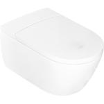 Reduzierte Weiße Villeroy & Boch VICLEAN Wand-WCs aus Keramik smart home 