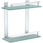 Reduzierte Silberne MSV Duschregale aus Glas Breite 0-50cm, Höhe 0-50cm, Tiefe 0-50cm 