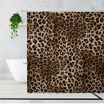 Textil-Duschvorhänge mit Leopard-Motiv aus Textil 180x220 