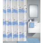Blaue Maritime Kleine Wolke Seaside Textil-Duschvorhänge aus Textil 200x180 