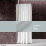 Silbergraue Phos Textil-Duschvorhänge aus Textil 140x200 