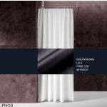 Anthrazitfarbene Phos Textil-Duschvorhänge aus Textil 140x200 