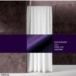 Auberginefarbene Phos Textil-Duschvorhänge aus Textil 200x200 