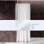 Weiße Phos Textil-Duschvorhänge aus Textil 120x200 