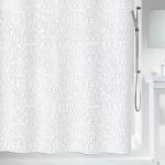 Silberne Spirella Textil-Duschvorhänge aus Textil 200x180 