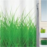 Grüne Spirella Textil-Duschvorhänge aus Textil 200x180 
