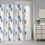 Blaue Textil-Duschvorhänge aus Textil maschinenwaschbar 180x180 
