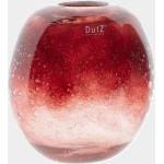 DutZ Vase Ovali rot mit Blasen