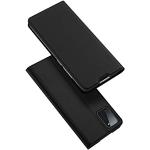 Schwarze Samsung Galaxy A41 Hüllen Art: Flip Cases mit Bildern aus Leder klappbar 