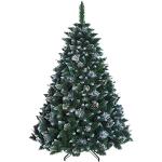 Dunkelgrüne 220 cm Künstliche Weihnachtsbäume aus Kiefer 