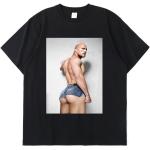 Marineblaue Hip Hop Dwayne Johnson T-Shirts für Herren Größe XS für den für den Sommer 