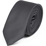 Reduzierte Dunkelgraue Unifarbene Krawatten-Sets aus Satin für Herren 