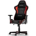 Reduzierte Schwarze DXRacer Gaming Stühle & Gaming Chairs aus Leder mit verstellbarer Rückenlehne 