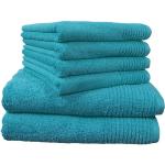 Blaue Dyckhoff Brillant Handtücher Sets aus Baumwolle trocknergeeignet 70x140 6-teilig 