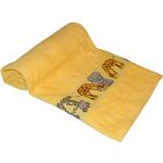 Gelbe Kinderbadetücher aus Baumwolle 70x140 