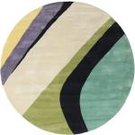Reduzierte Mintgrüne Rugvista Runde Wollteppiche 200 cm aus Wolle 