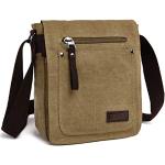 E-Bestar Men's Canvas Bag Vintage Canvas Handbag Shoulder Bag Ideal for Office Canvas Retro Bag for iPad Shoulder Bag Vintage Cotton, khaki