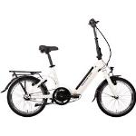 E-Bike SAXONETTE "Compact Premium Plus" E-Bikes weiß (weiß glänzend) Elektro-Falträder