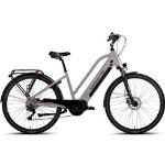 E-Bike SAXONETTE "Premium Sport (Trapez)" E-Bikes silberfarben