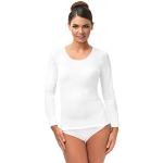 Weiße Oeko-Tex Feinripp-Unterhemden für Damen Größe L Große Größen 