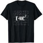 E=MC 2 Energy Mass Equation Einstein Dark T-Shirt