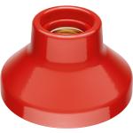 Rote Runde Lampenfassungen glänzend aus Porzellan E27 