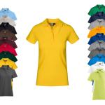 Kurzärmelige Promodoro Kurzarm-Poloshirts aus Baumwolle für Damen Größe L 