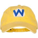 e4Hats.com Wario Waluigi Mütze aus gewaschenem Baumwoll-Twill - Gelb - Einheitsgröße