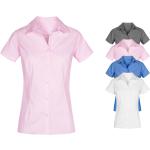 Kurzärmelige Promodoro Kentkragen Hemden mit Kent-Kragen mit Knopf maschinenwaschbar für Damen Größe 3 XL 
