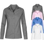 Anthrazitfarbene Langärmelige Promodoro Kentkragen Hemden mit Kent-Kragen mit Knopf maschinenwaschbar für Damen Größe 3 XL für den für den Frühling 