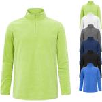 Limettengrüne Promodoro Stehkragen Herrenfleecepullover & Herrenfleeceshirts mit Reißverschluss aus Fleece Größe 5 XL 