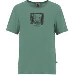 Reduzierte Türkise Langärmelige E9 T-Shirts aus Baumwolle für Herren Größe M 
