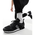 Schwarze Armani EA7 Low Sneaker mit Schnürsenkel aus Gummi für Herren Größe 40 
