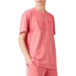 Rosa Unifarbene Armani EA7 Basic-Shirts aus Baumwolle für Damen 