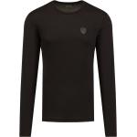Reduzierte Schwarze Langärmelige Armani Emporio Armani T-Shirts aus Baumwolle für Herren Größe XL 