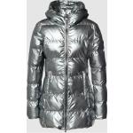 Silberne Gesteppte Armani Emporio Armani Damensteppmäntel & Damenpuffercoats aus Polyamid Größe XL für den für den Herbst 